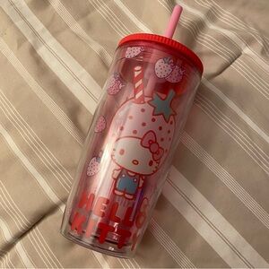 Hello Kitty strawberry tumbler cup